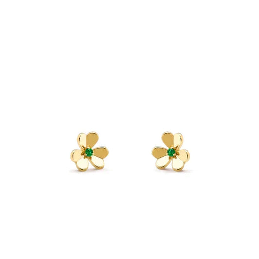 [Vintora]FRIVOLE  FLOWER MALACHITE EARRINGS