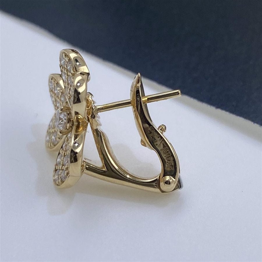 [Vintora]FRIVOLE GOLD FLOWER DIAMOND EARRINGS