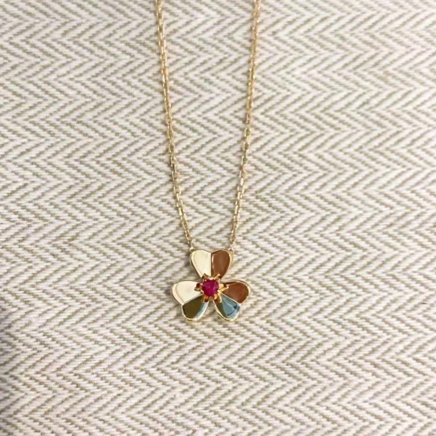 [Vintora]FRIVOLE GOLD FLOWER NECKLACE