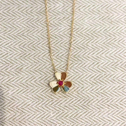 [Vintora]FRIVOLE GOLD FLOWER NECKLACE