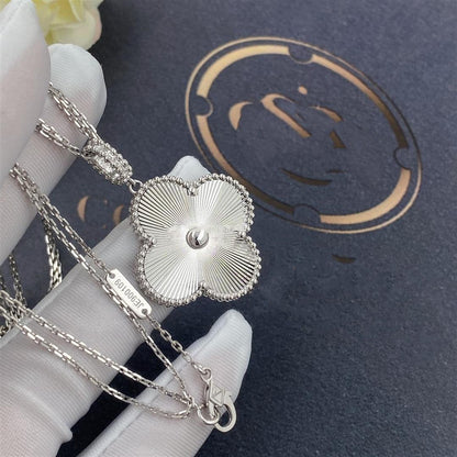 [Vintora]CLOVER 25MM SILVER BIG CLOVER NECKLACE