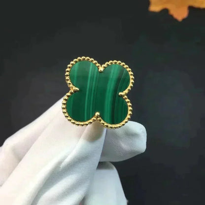 [Vintora]CLOVER MALACHITE RING