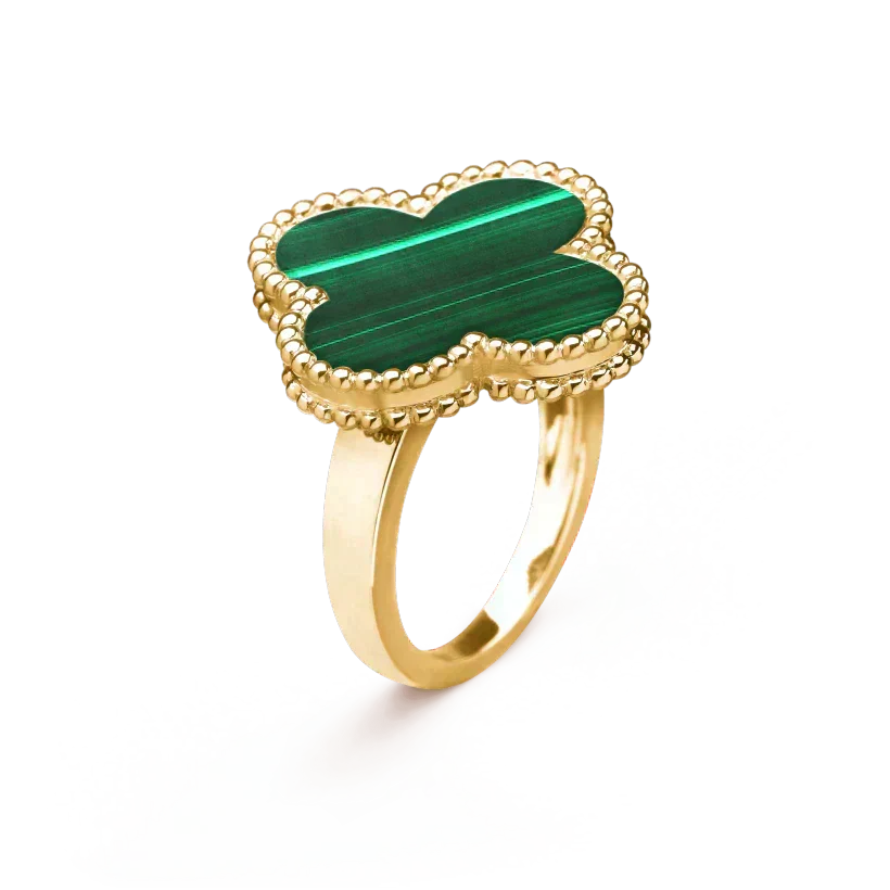 [Vintora]CLOVER MALACHITE RING