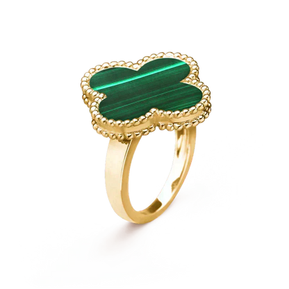 [Vintora]CLOVER MALACHITE RING