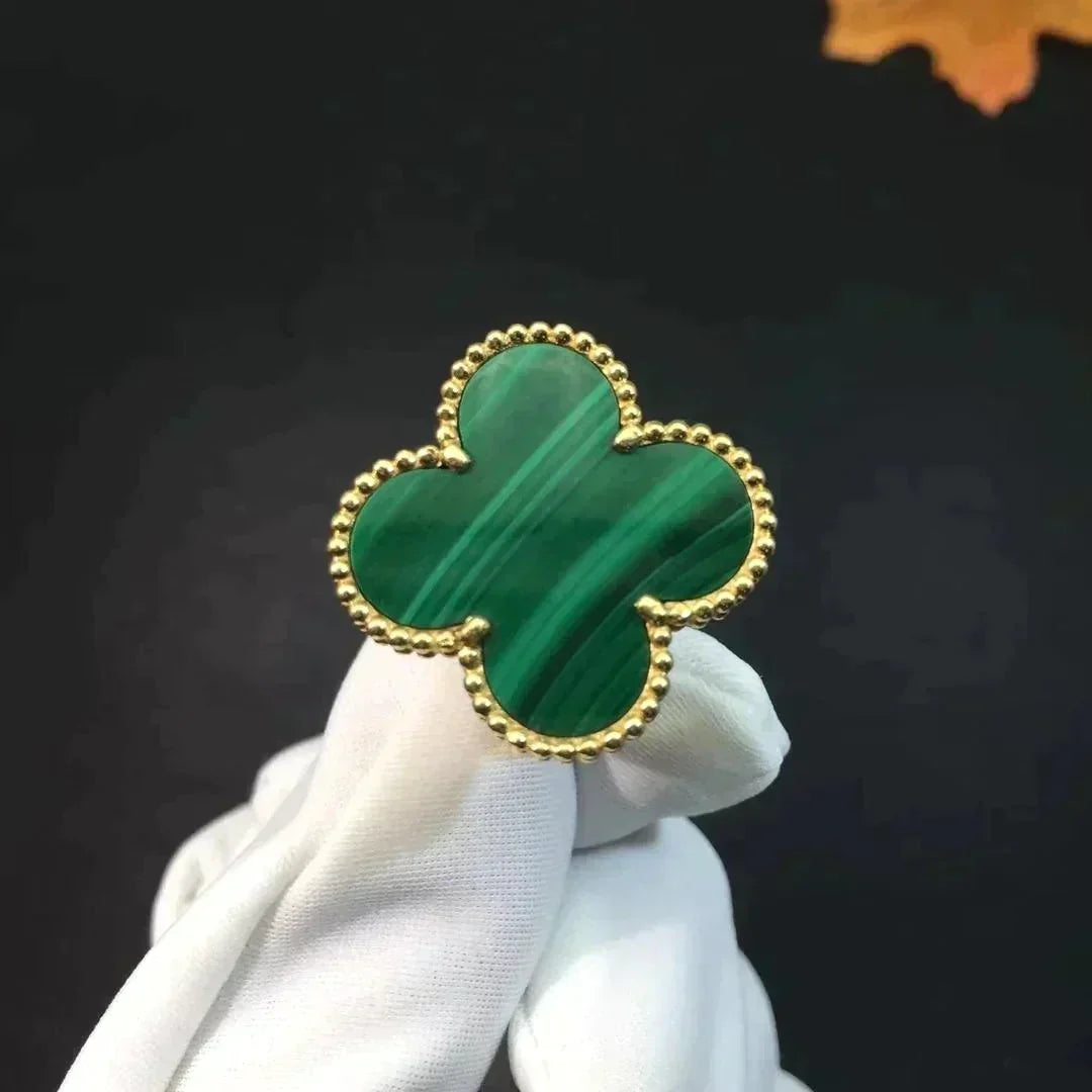 [Vintora]CLOVER MALACHITE RING