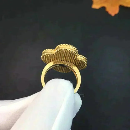 [Vintora]CLOVER MALACHITE RING
