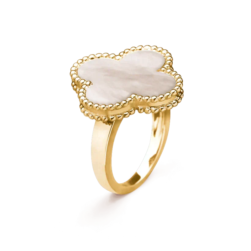 [Vintora]CLOVER WHITE MOP RING