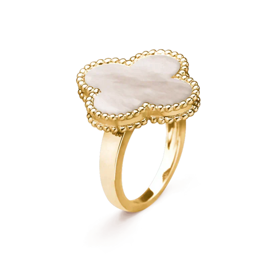 [Vintora]CLOVER WHITE MOP RING