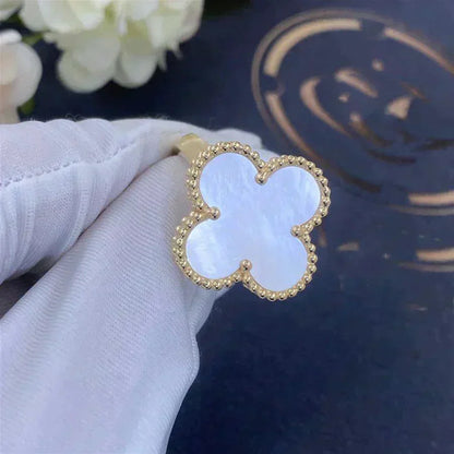 [Vintora]CLOVER WHITE MOP RING