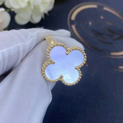 [Vintora]CLOVER WHITE MOP RING