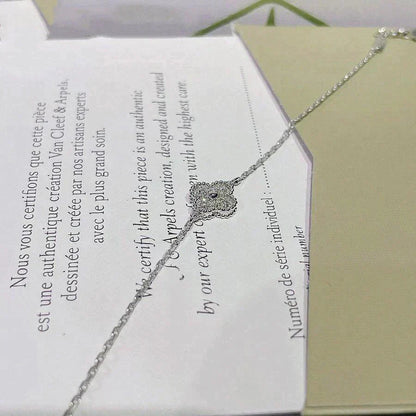 [Vintora]CLOVER  SINGLE FLOWER BRACELET SILVER