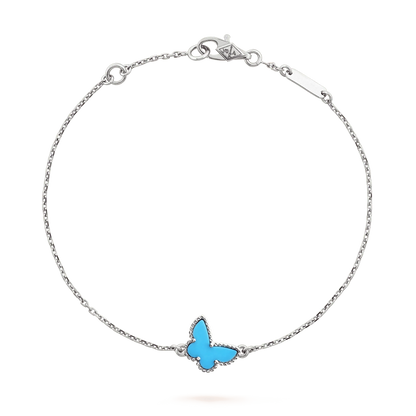 [Vintora]BUTTERFLY TURQUOISE BUTTERFLY BRACELET SILVER