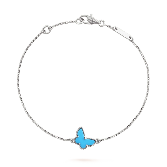 [Vintora]BUTTERFLY TURQUOISE BUTTERFLY BRACELET SILVER
