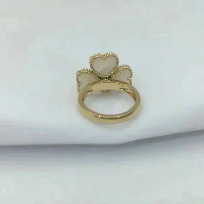 [Vintora]SWEET CLOVER WHITE MOP RING