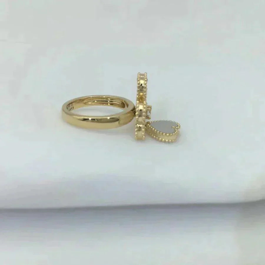 [Vintora]SWEET CLOVER WHITE MOP RING