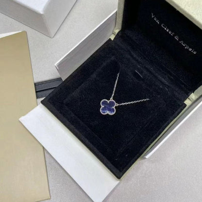 [Vintora]CLOVER 15MM PIETERSITE NECKLACE SILVER