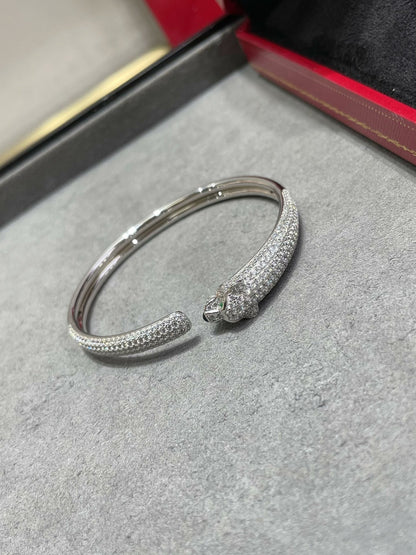 [Vintora]PANTHERE FULL DIAMOND OPEN BRACELET