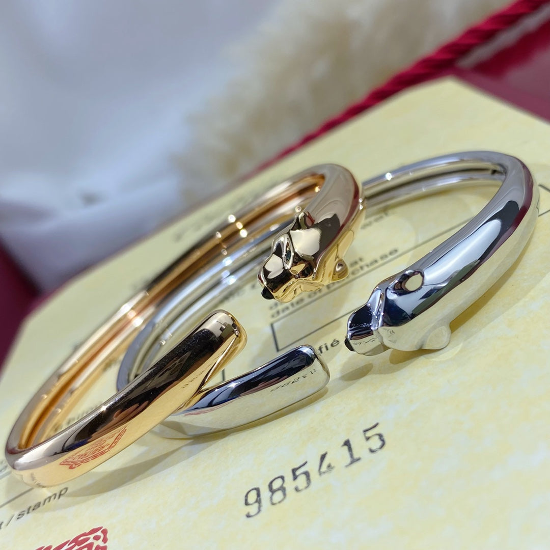 [Vintora]PANTHERE SILVER OPEN BRACELET