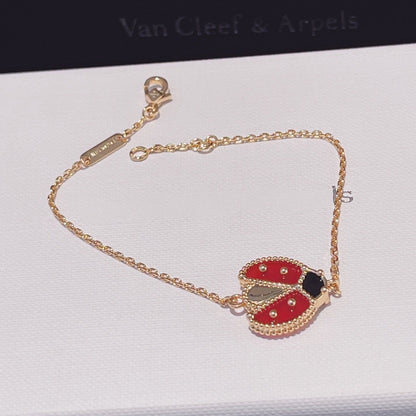 [Vintora]LUCKY SPRING 1 MOTIF PINK GOLD BRACELET