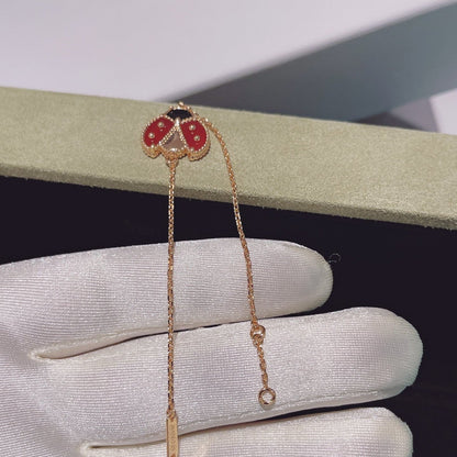 [Vintora]LUCKY SPRING 1 MOTIF PINK GOLD BRACELET
