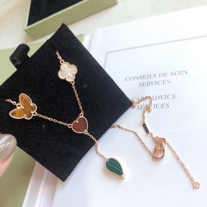 [Vintora]LUCKY SPRING 4 MOTIFS Vintora GOLD NECKLACE