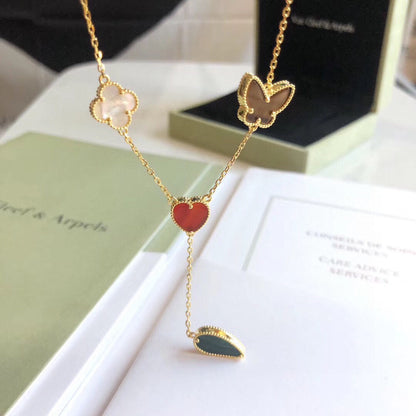 [Vintora]LUCKY SPRING 4 MOTIFS Vintora GOLD NECKLACE