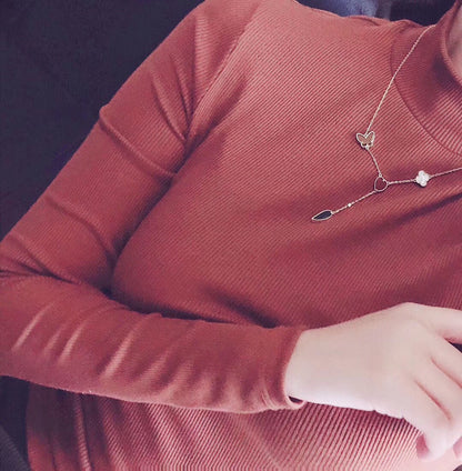 [Vintora]LUCKY SPRING 4 MOTIFS Vintora GOLD NECKLACE