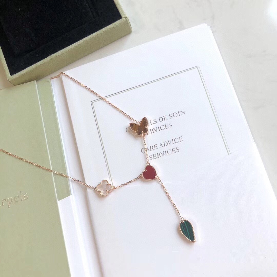 [Vintora]LUCKY SPRING 4 MOTIFS Vintora GOLD NECKLACE