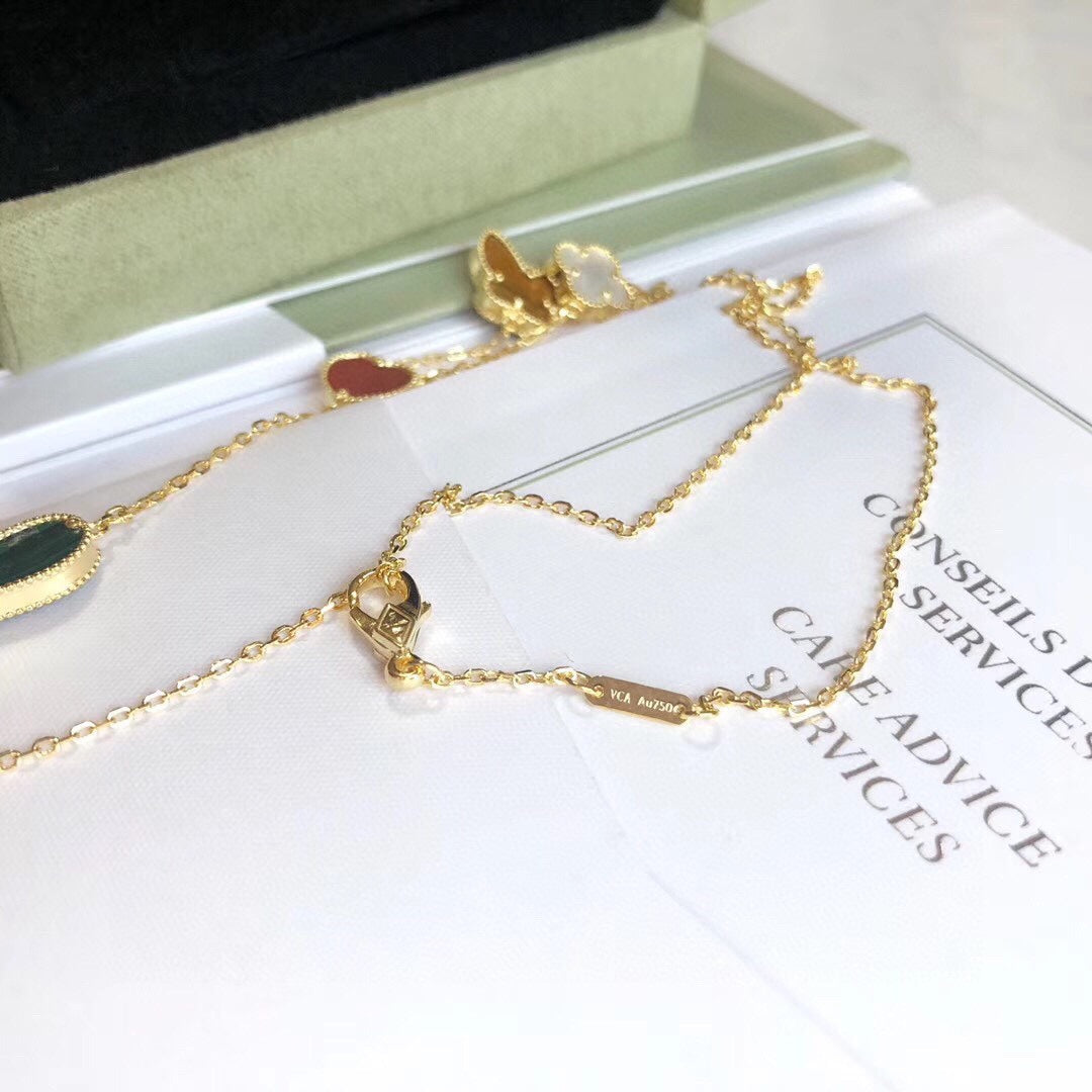 [Vintora]LUCKY SPRING 4 MOTIFS Vintora GOLD NECKLACE