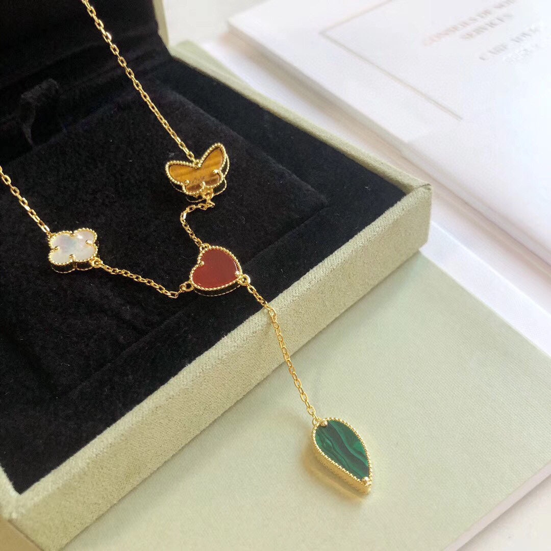 [Vintora]LUCKY SPRING 4 MOTIFS Vintora GOLD NECKLACE