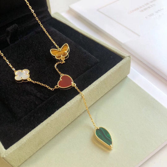 [Vintora]LUCKY SPRING 4 MOTIFS Vintora GOLD NECKLACE