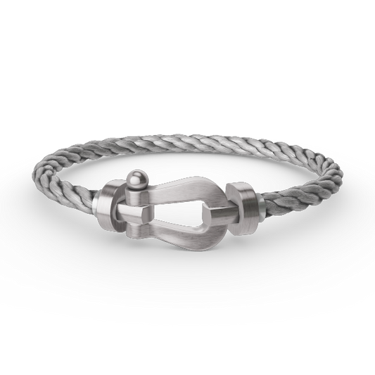 [Vintora]FORCE LARGE HORSESHOE NO DIAMOND BRACELET SILVER