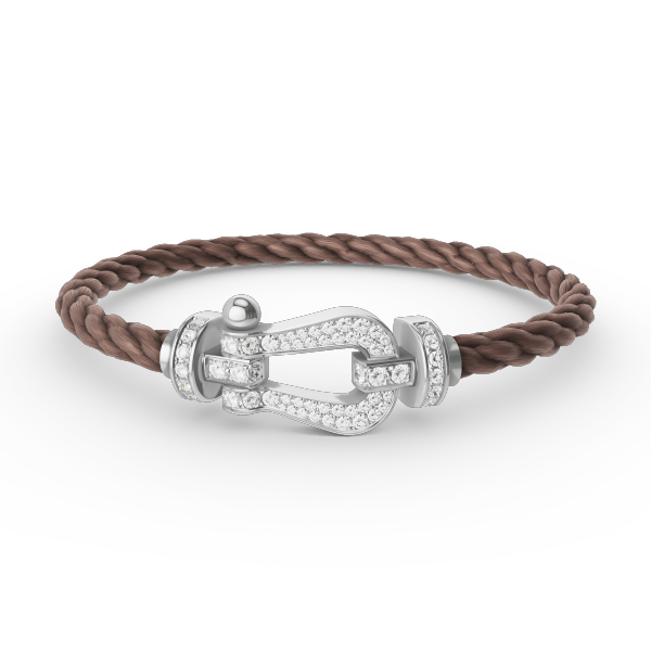 [Vintora]FORCE LARGE HORSESHOE FULL DIAMOND BRACELET SILVER