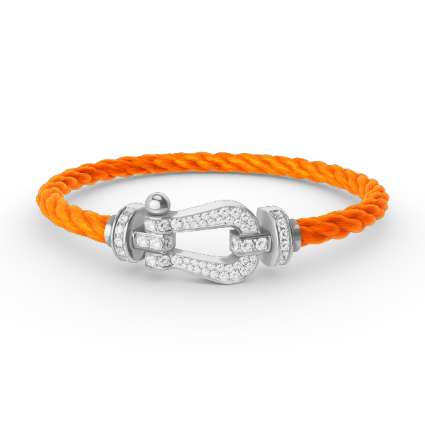 [Vintora]FORCE LARGE HORSESHOE FULL DIAMOND BRACELET SILVER