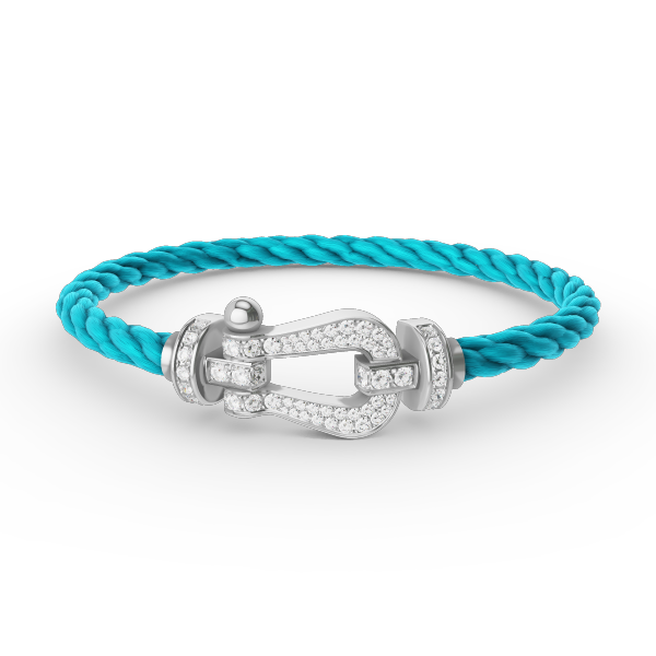 [Vintora]FORCE LARGE HORSESHOE FULL DIAMOND BRACELET SILVER
