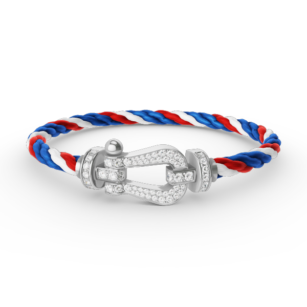 [Vintora]FORCE LARGE HORSESHOE FULL DIAMOND BRACELET SILVER