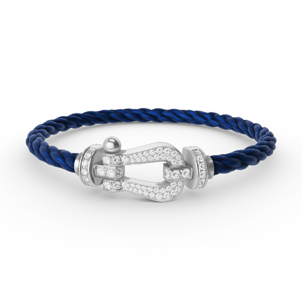 [Vintora]FORCE LARGE HORSESHOE FULL DIAMOND BRACELET SILVER