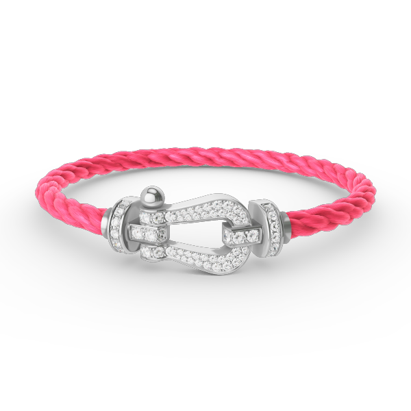[Vintora]FORCE LARGE HORSESHOE FULL DIAMOND BRACELET SILVER