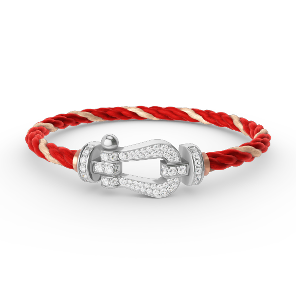 [Vintora]FORCE LARGE HORSESHOE FULL DIAMOND BRACELET SILVER