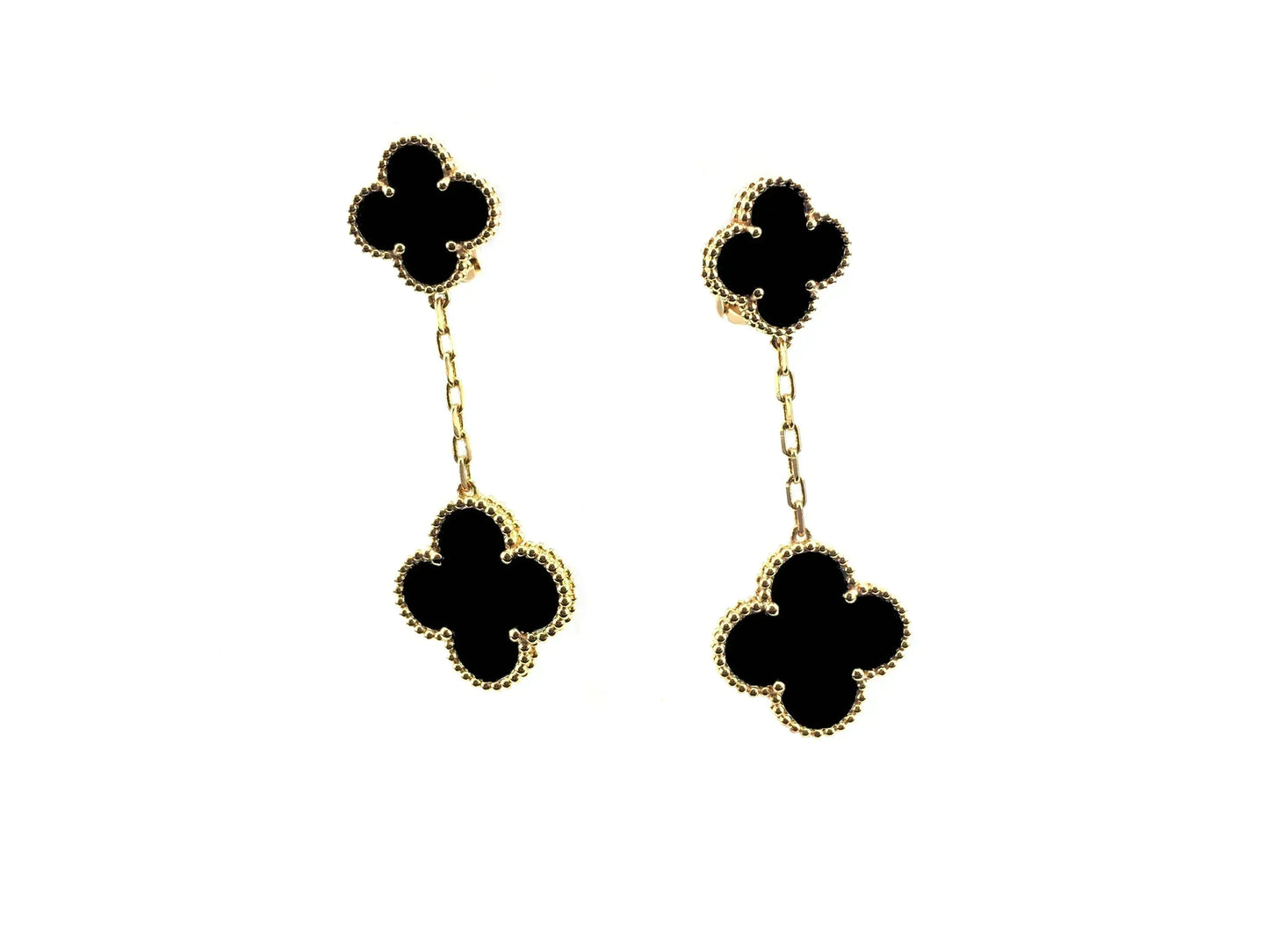 [Vintora]CLOVER 2 MOTIFS  EARRINGS (MULTIPLE CHOICESC