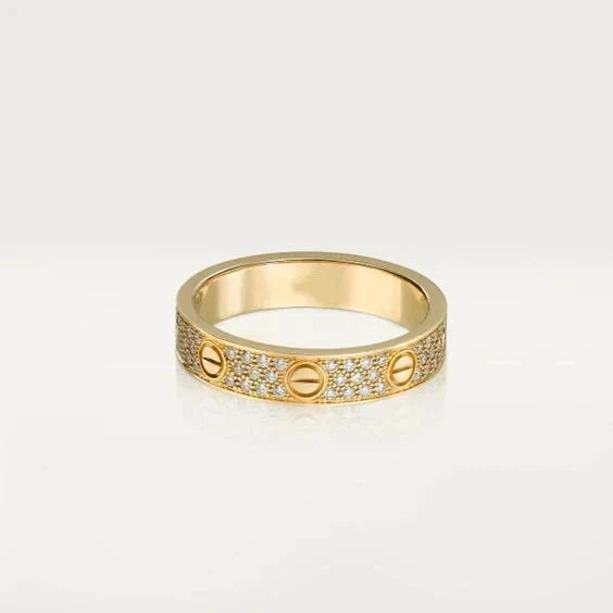 [Vintora]LOVE RING 3.6MM DIAMOND PAVED