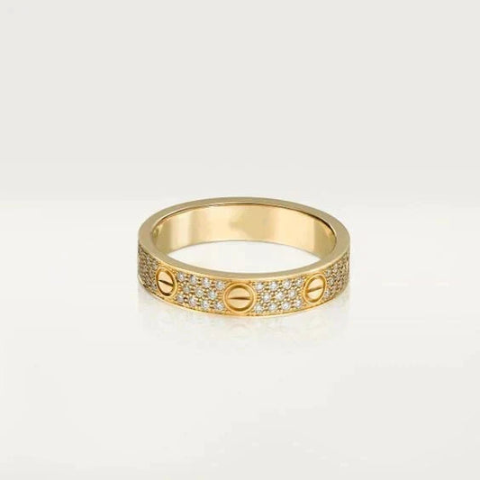 [Vintora]LOVE RING 3.6MM DIAMOND PAVED