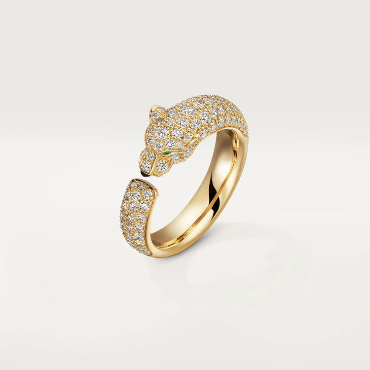 [Vintora]PANTHERE PINK GOLD DIAMOND RING