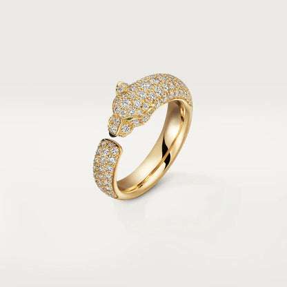 [Vintora]PANTHERE PINK GOLD DIAMOND RING