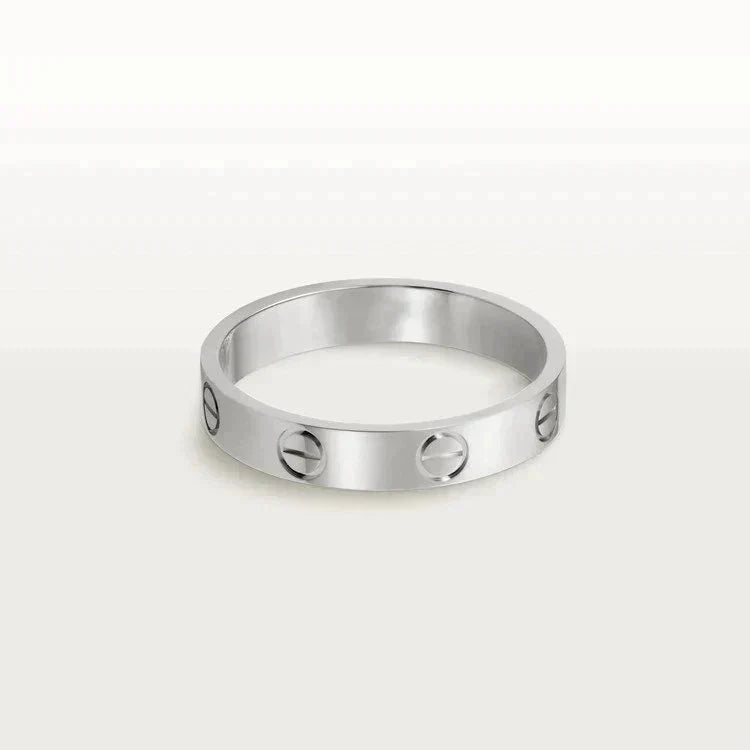 [Vintora]LOVE RING 4MM 1 DIAMOND SILVER
