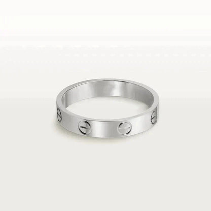 [Vintora]LOVE RING 4MM 1 DIAMOND SILVER