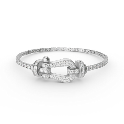[Vintora]FORCE  LARGE HORSESHOE FULL DIAMOND TENNIS BRACELET