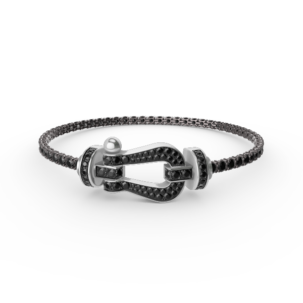 [Vintora]FORCE  LARGE HORSESHOE FULL DIAMOND TENNIS BRACELET
