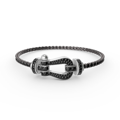 [Vintora]FORCE  LARGE HORSESHOE FULL DIAMOND TENNIS BRACELET